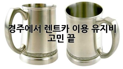 경주에서 렌트카 이용, 유지비 고민 끝!