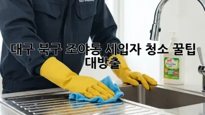 대구 북구 조야동 세입자 청소🧹 꿀팁 대방출!✨